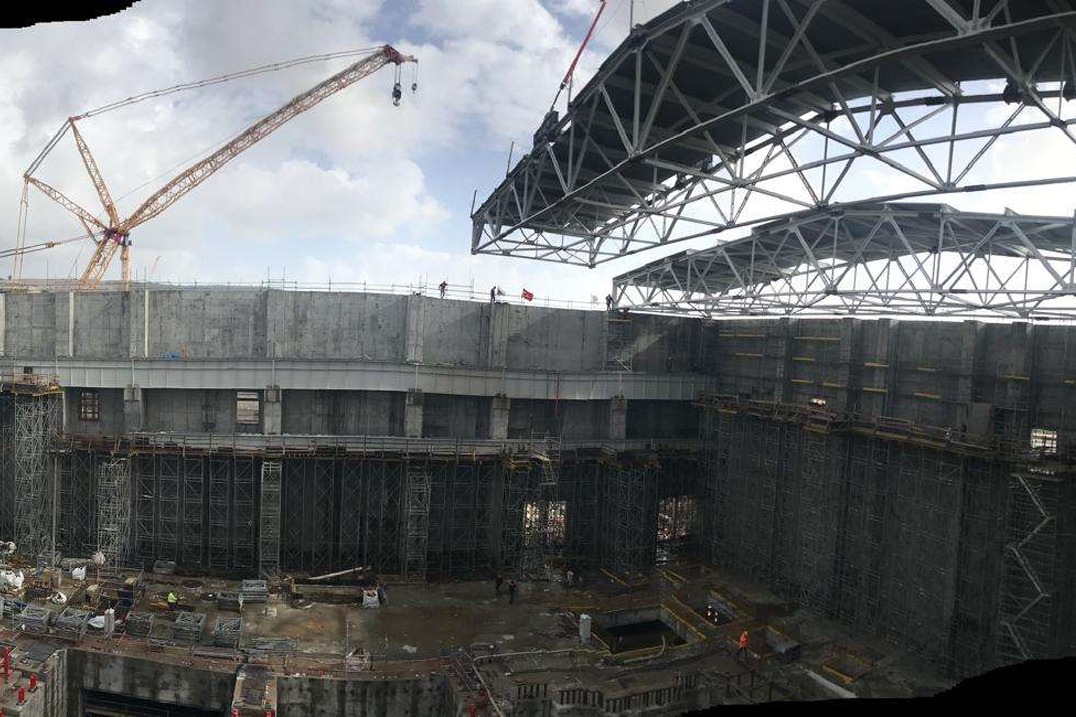 Akkuyu Nükleer Santral Türbin Binası Çelik Çatı Montajı İşi